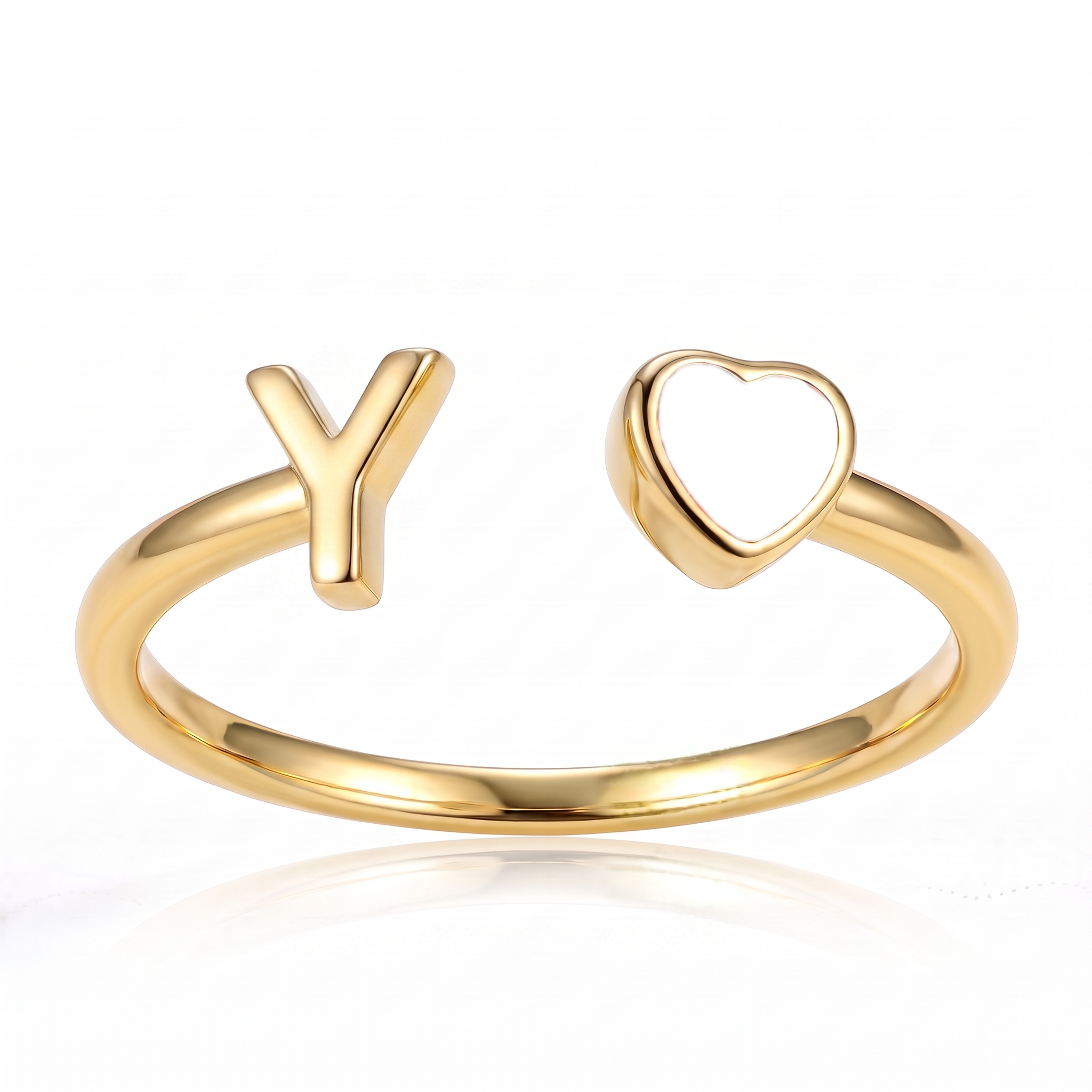 Anillo Ajustable de Piedra Natal Inicial "Cleo"