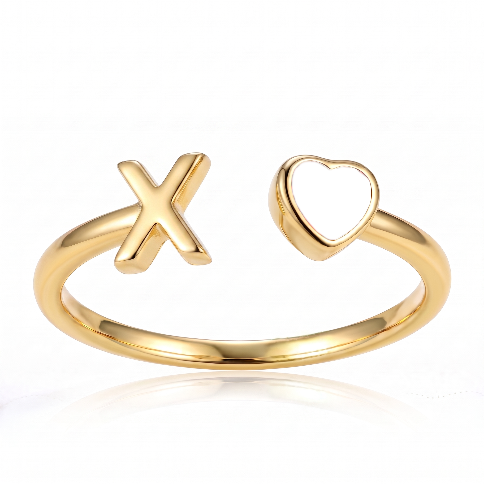 Anillo Ajustable de Piedra Natal Inicial "Cleo"