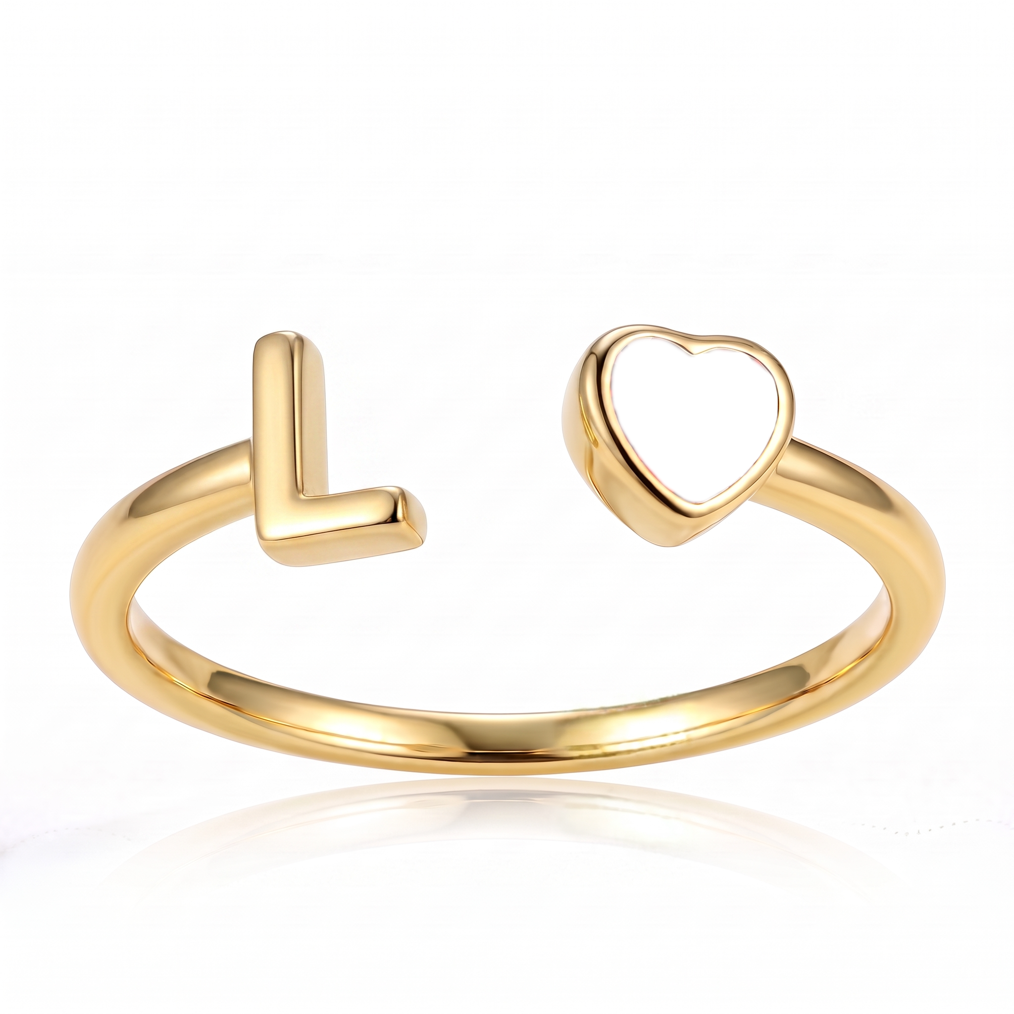 Anillo Ajustable de Piedra Natal Inicial "Cleo"