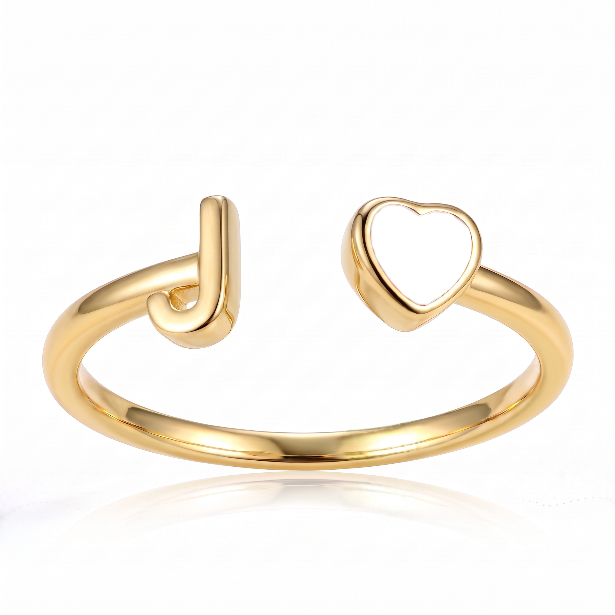Anillo Ajustable de Piedra Natal Inicial "Cleo"