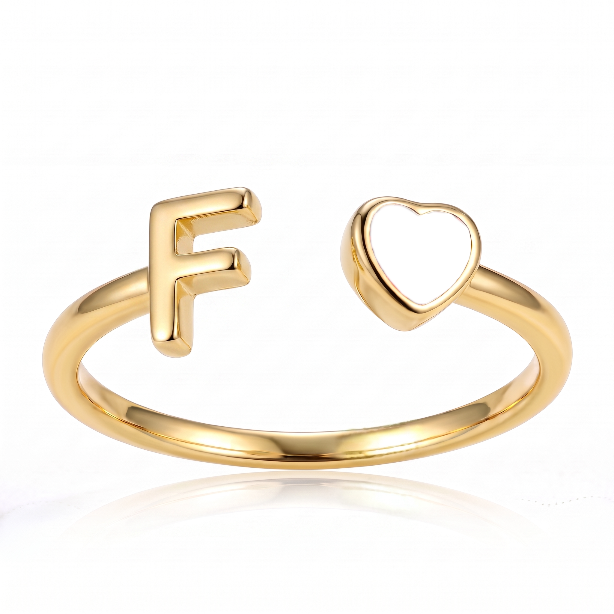 Anillo Ajustable de Piedra Natal Inicial "Cleo"