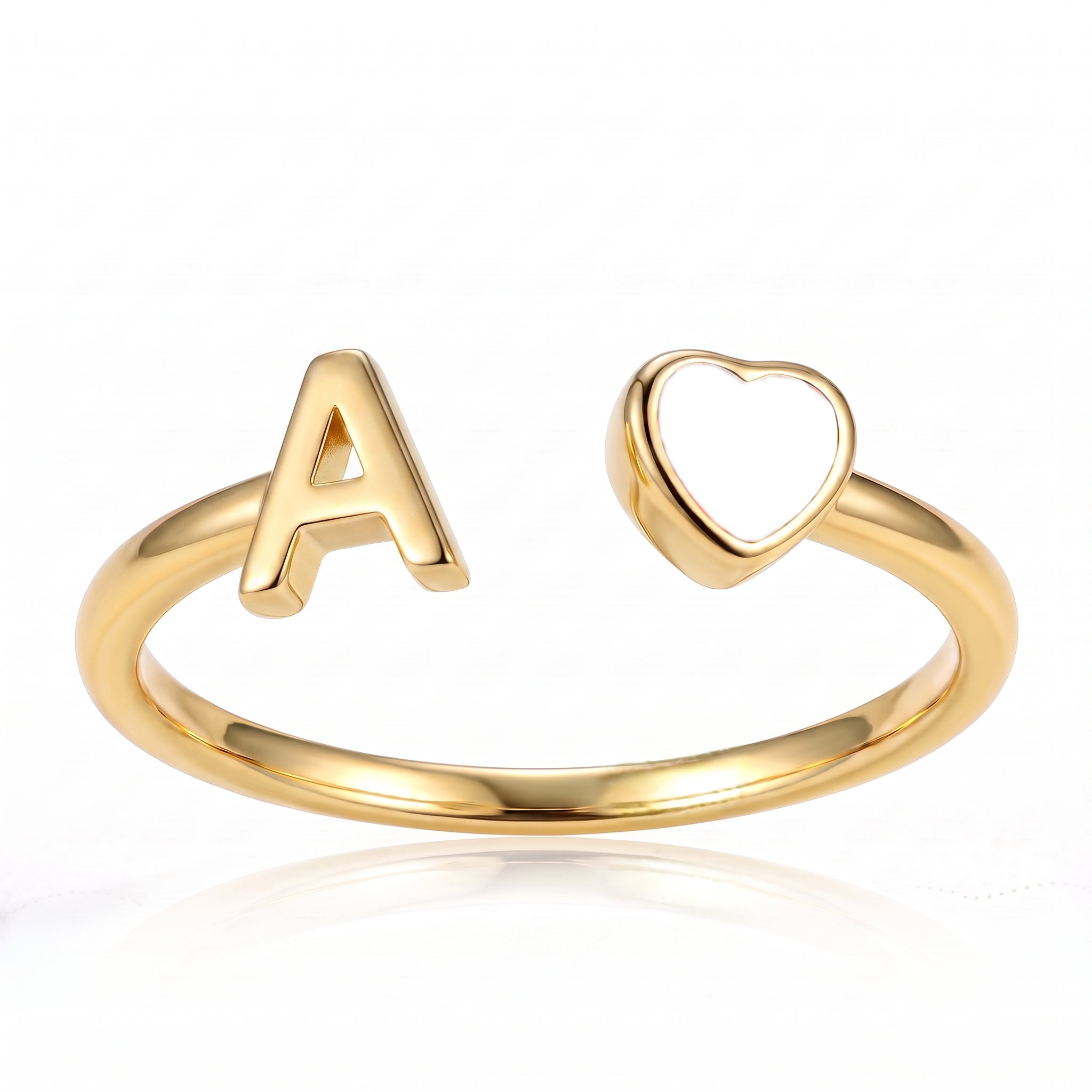 Anillo Ajustable de Piedra Natal Inicial "Cleo"