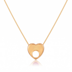 Collar con la inicial de la piedra de nacimiento "Lila"