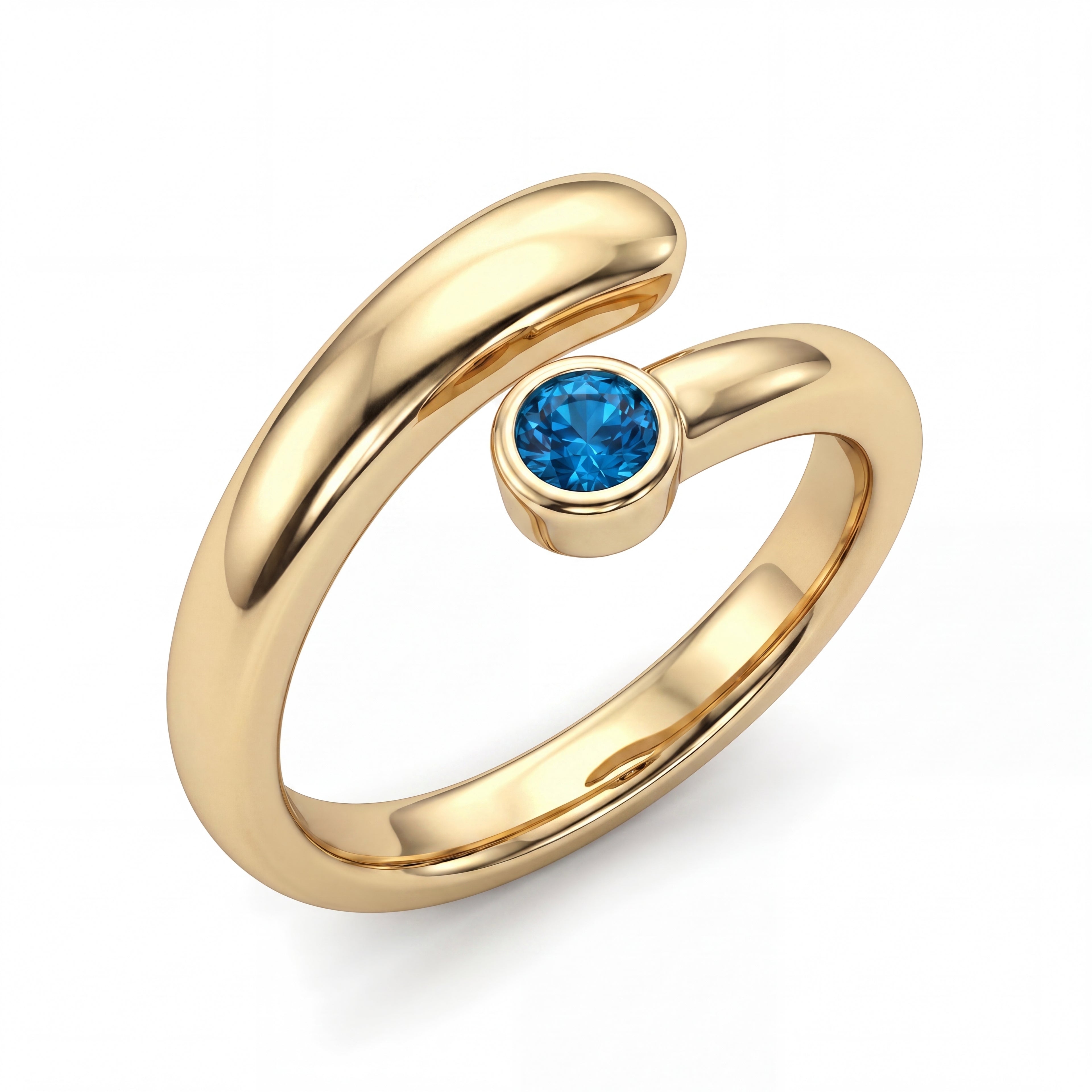 Anillo ajustable de piedra natal "Lyra"