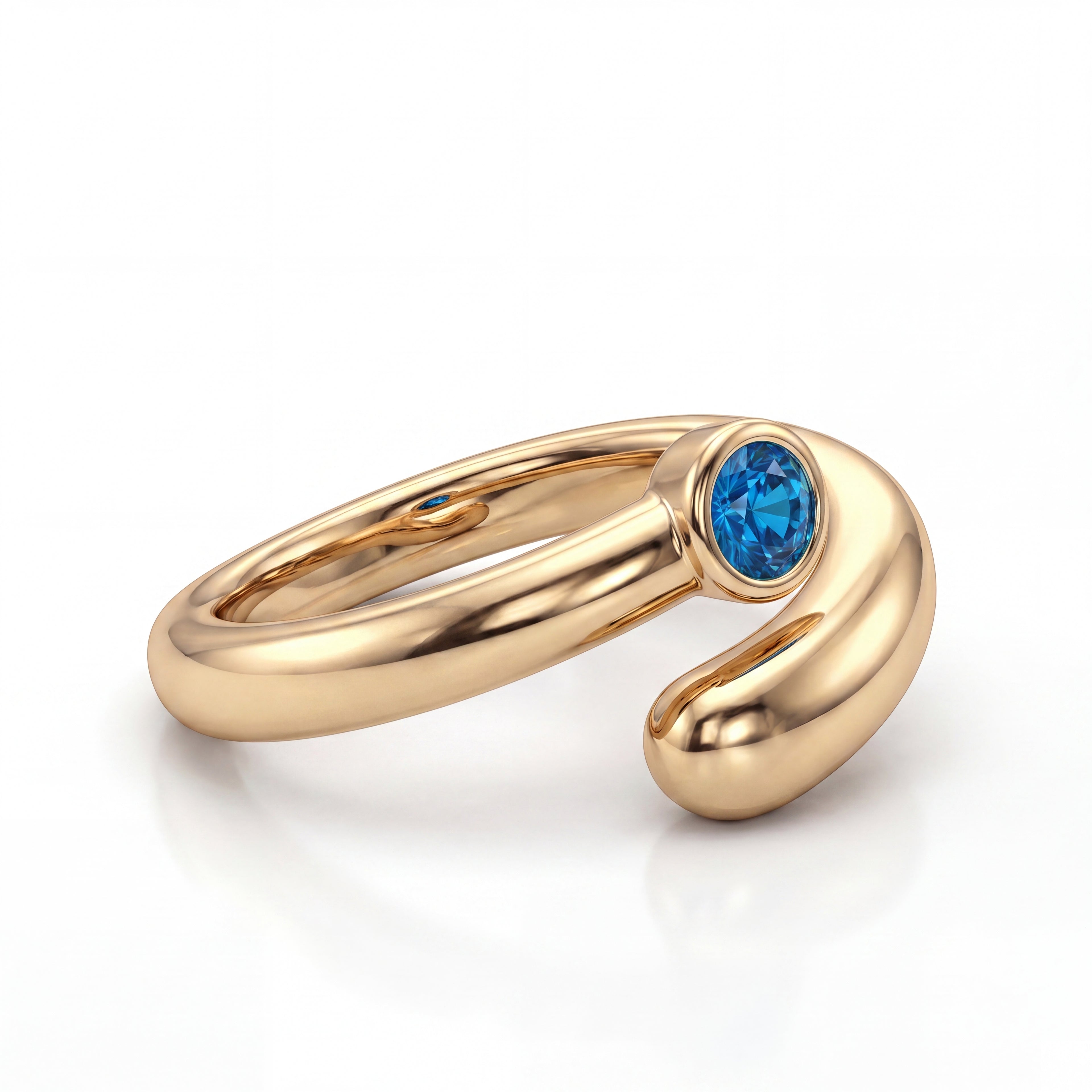 Anillo ajustable de piedra natal "Lyra"