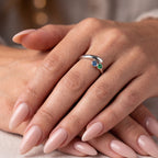 Anillo ajustable de piedra natal "Lyra"