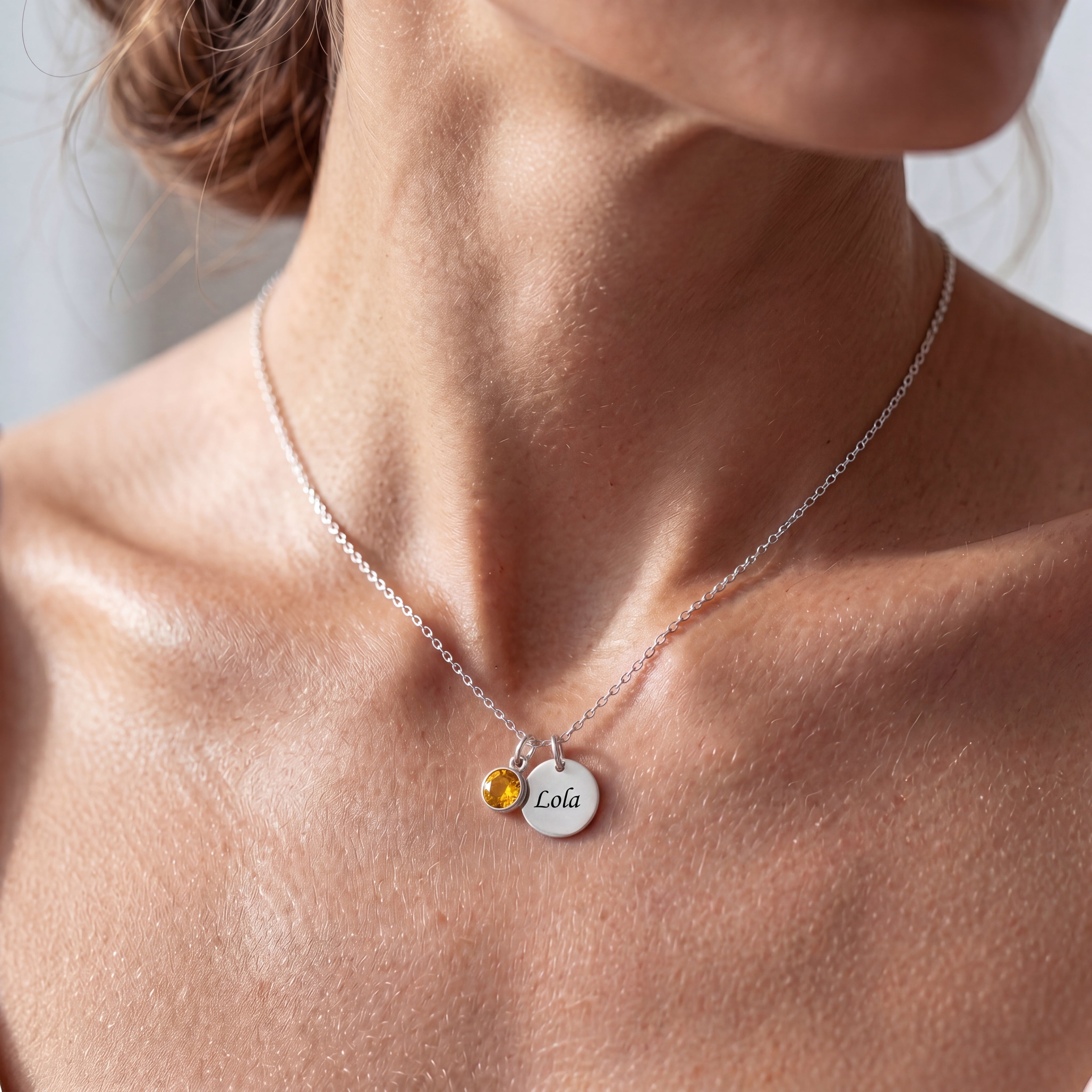 Collar de Piedra de Nacimiento "Ember"