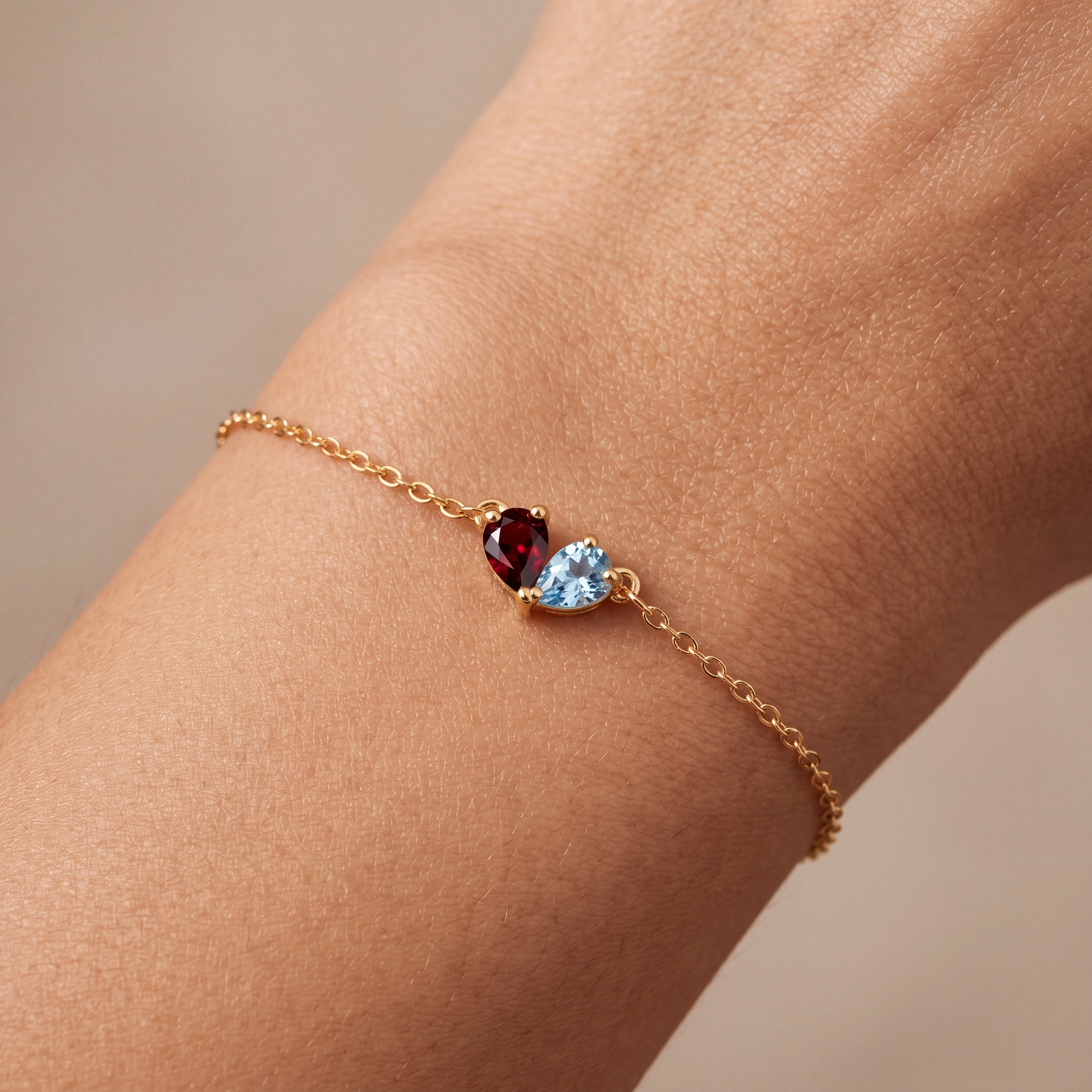 Pulsera de Piedra de Nacimiento "Lumina"