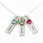 Collar de piedra de nacimiento "Celeste"