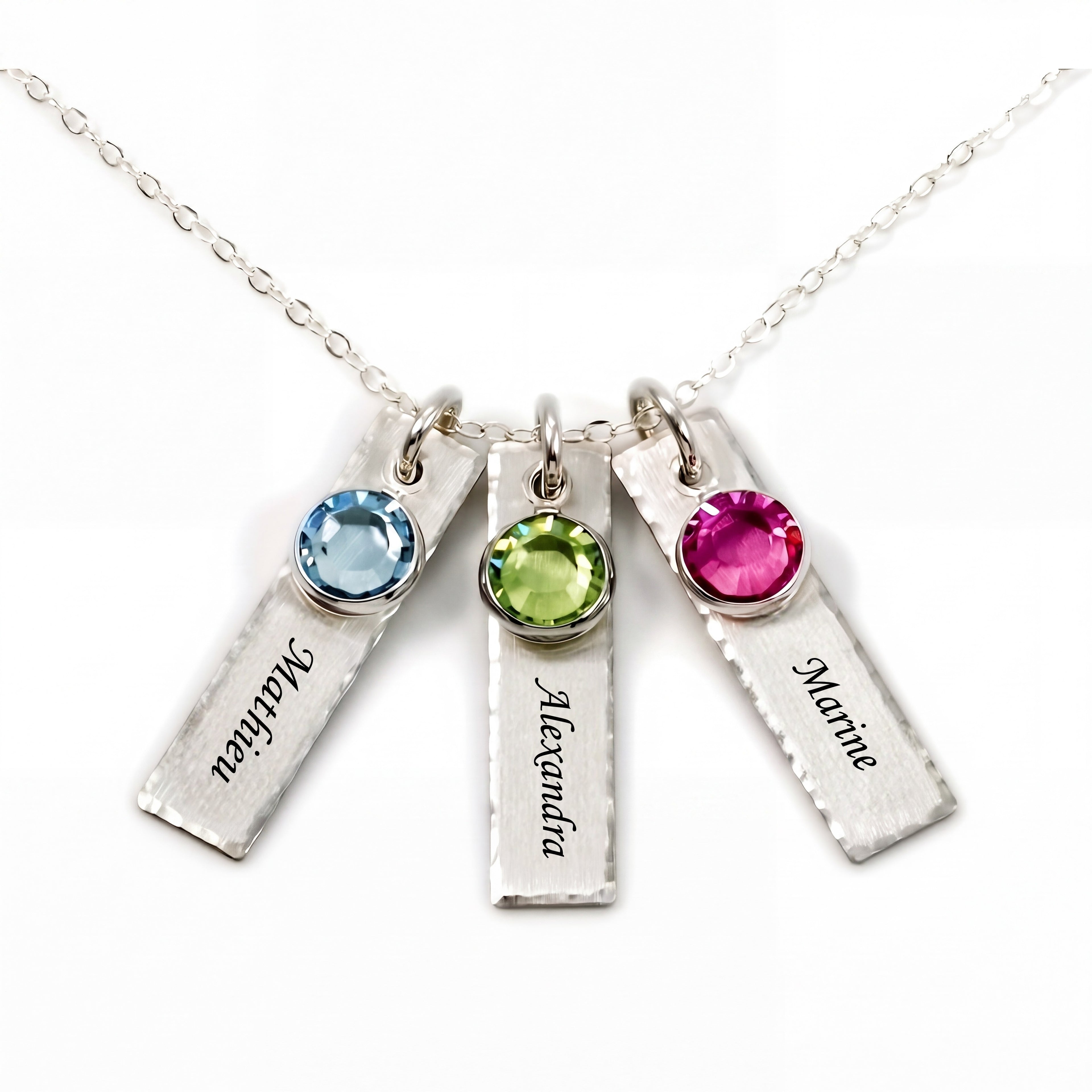 Collar de piedra de nacimiento "Celeste"