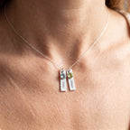 Collar de piedra de nacimiento "Celeste"