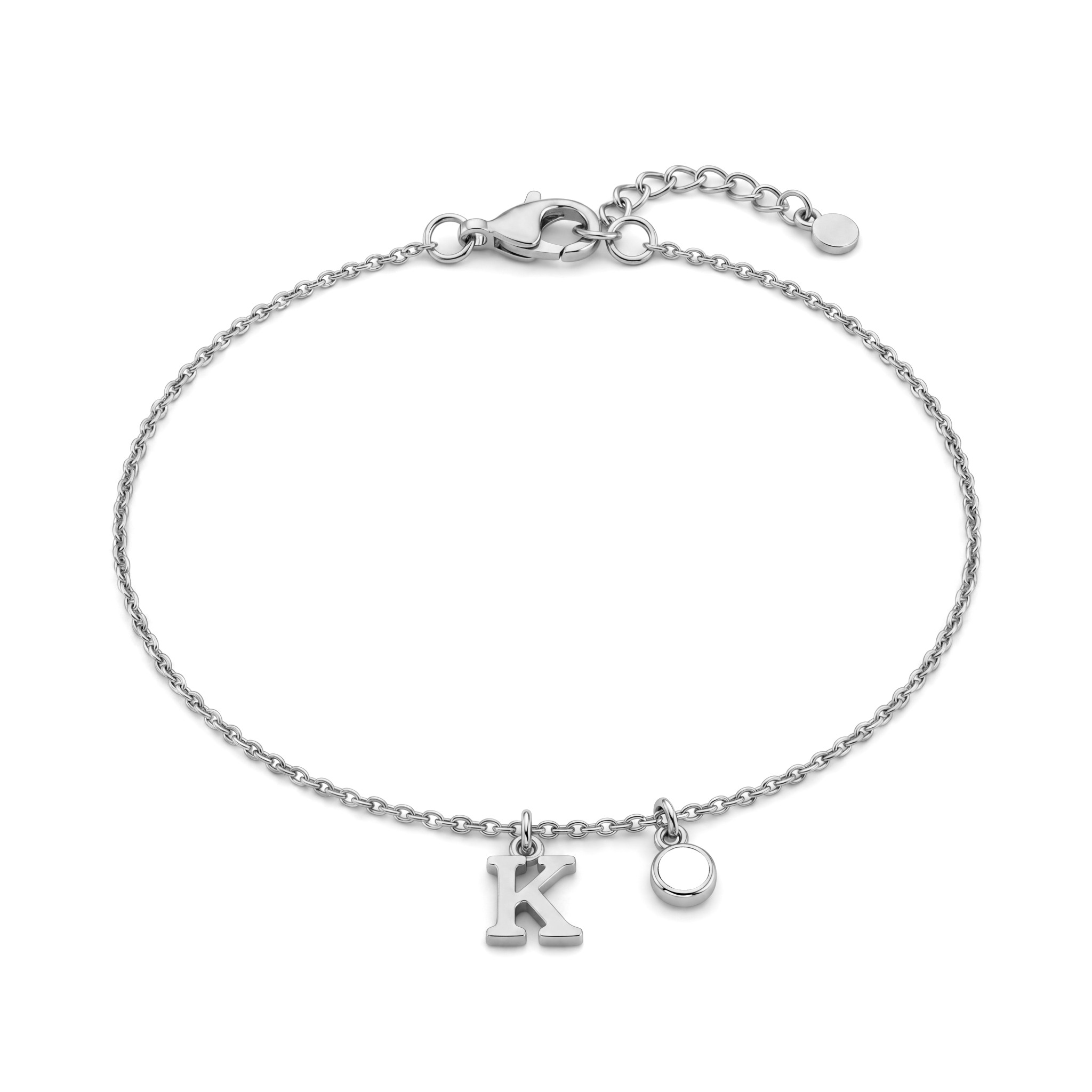 Initial Birthstone Bracelet "Eden"