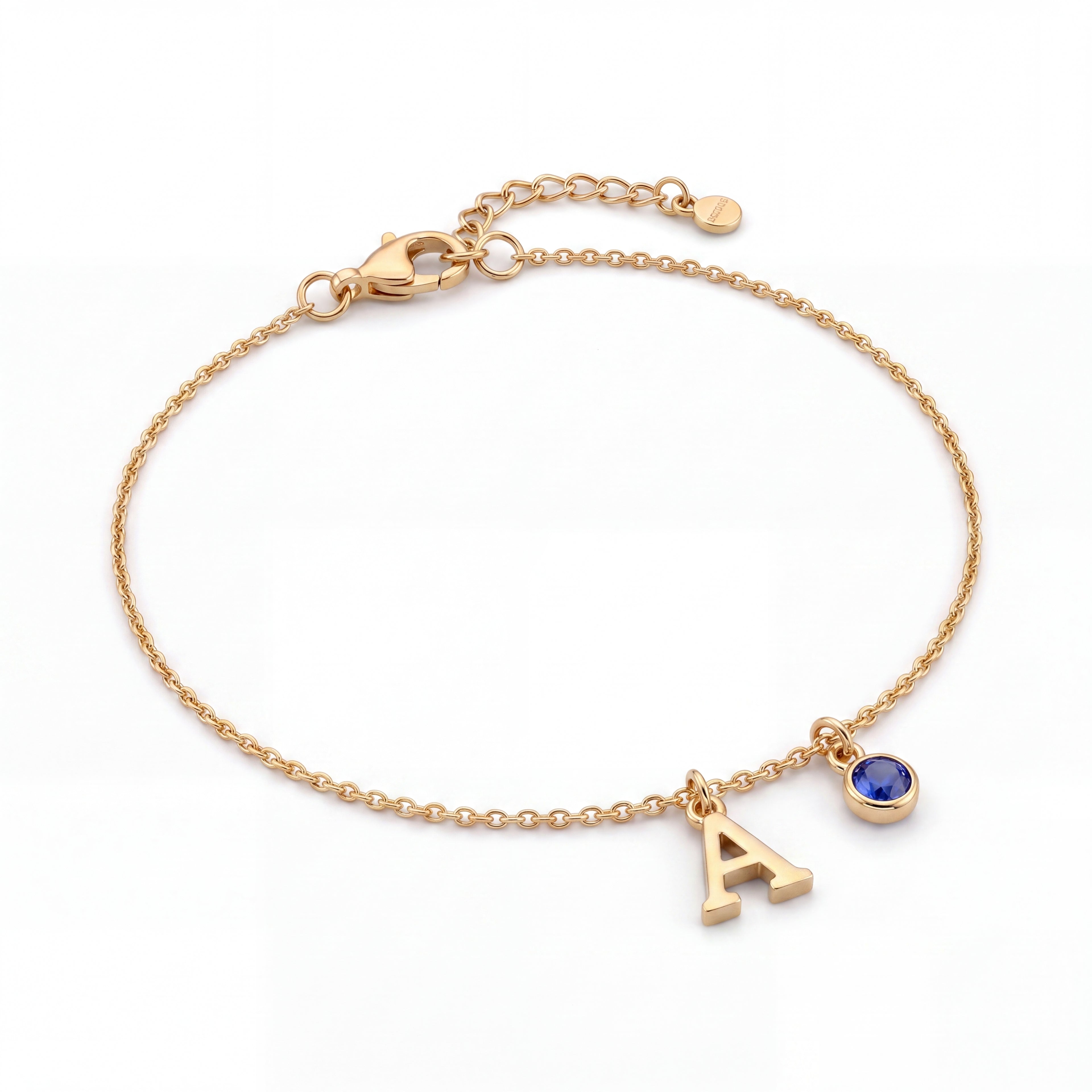 Initial Birthstone Bracelet "Eden"