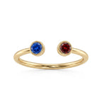 Anillo Ajustable con Piedra de Nacimiento "Cove"