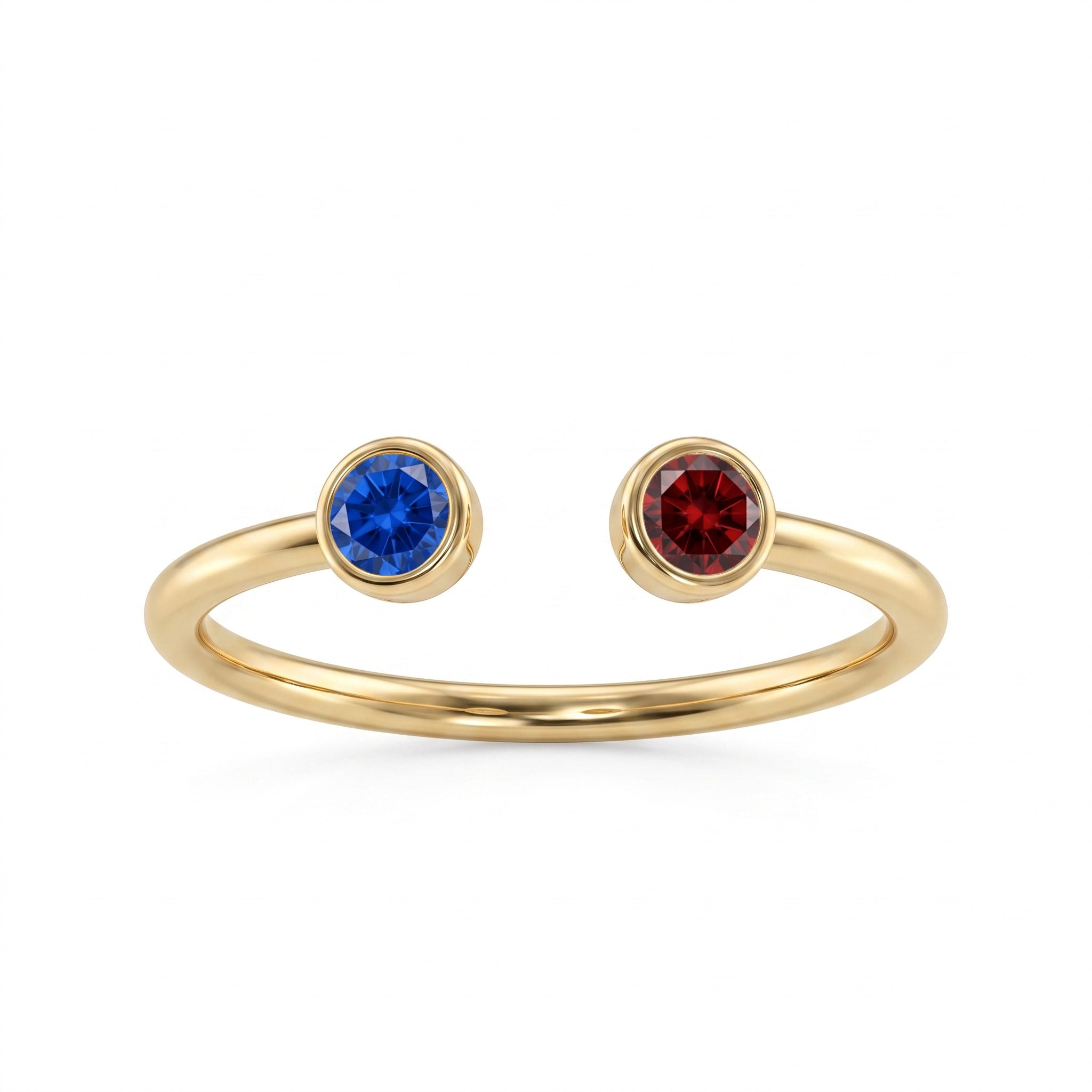 Anillo Ajustable con Piedra de Nacimiento "Cove"