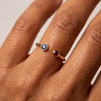 Anillo Ajustable con Piedra de Nacimiento "Cove"