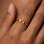 Anillo Ajustable con Piedra de Nacimiento "Cove"