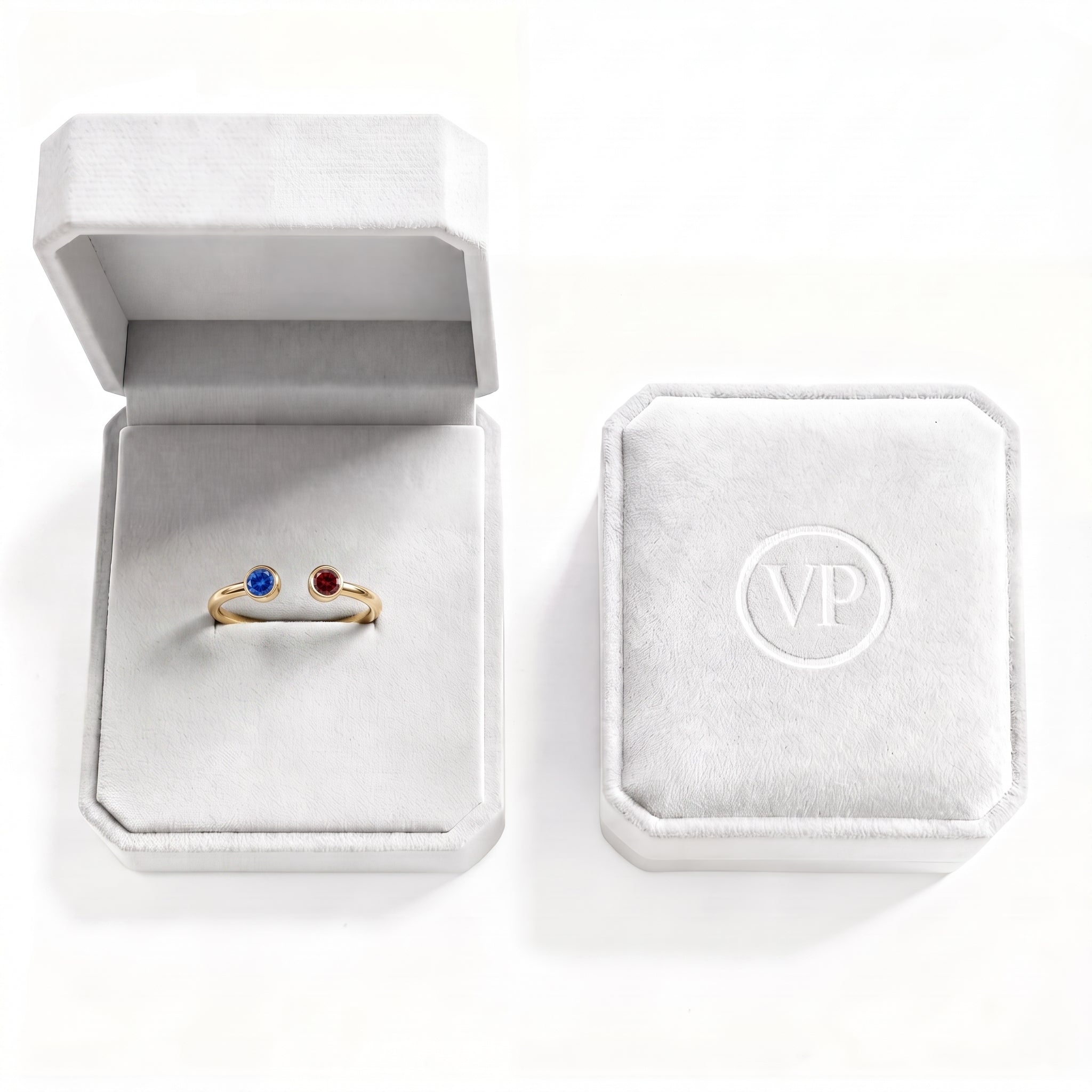 Anillo Ajustable con Piedra de Nacimiento "Cove"