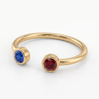Anillo Ajustable con Piedra de Nacimiento "Cove"