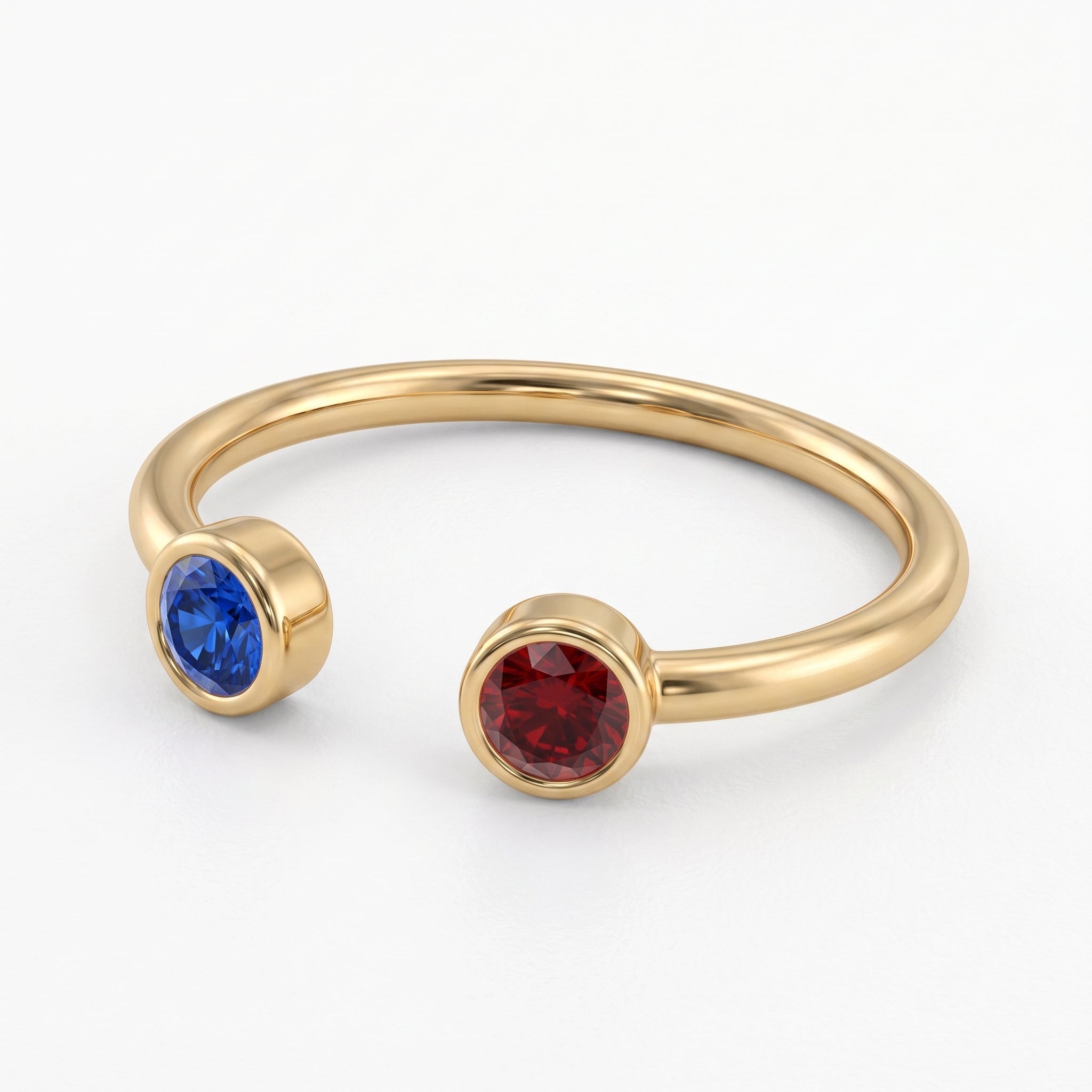 Anillo Ajustable con Piedra de Nacimiento "Cove"