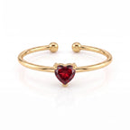 Anillo Ajustable de Piedra Natal "Aria"