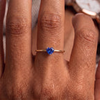 Anillo Ajustable de Piedra Natal "Aria"