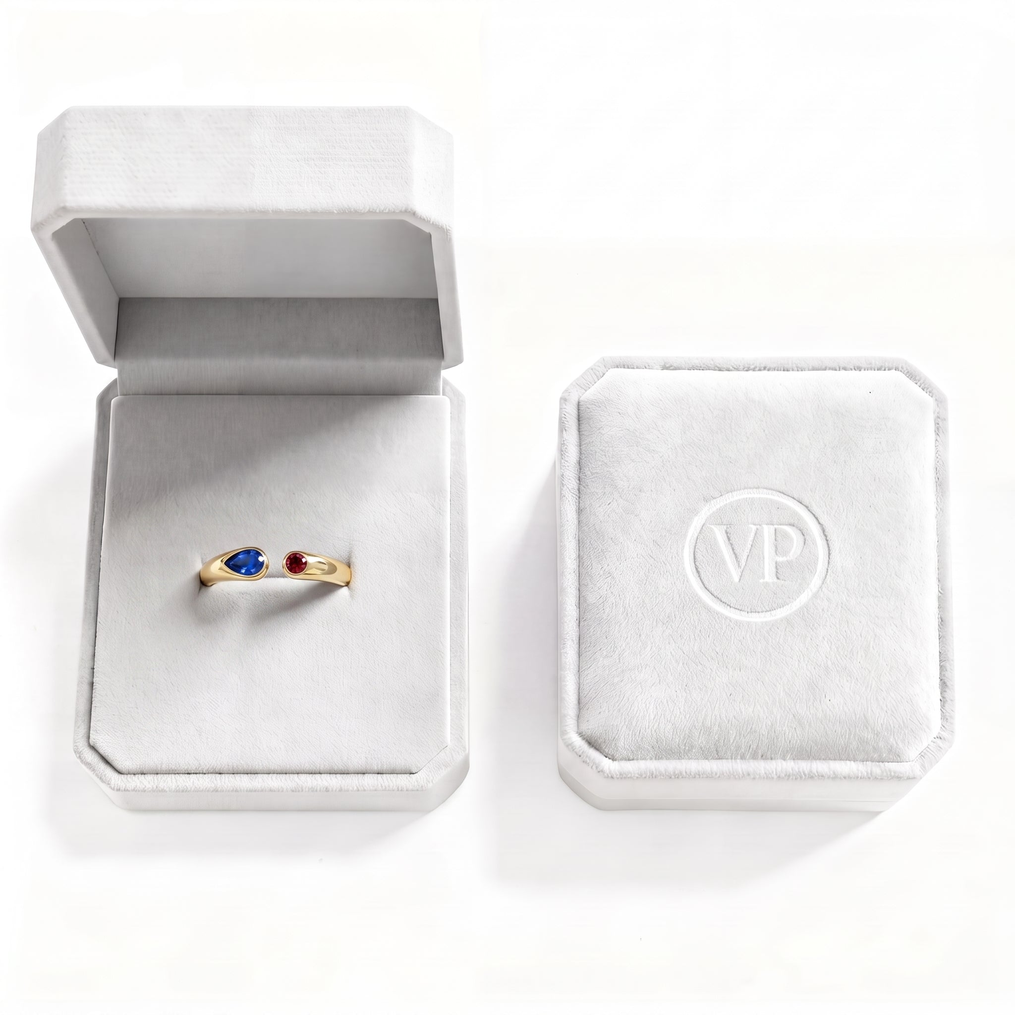 Anillo Ajustable con Piedra de Nacimiento "Iris"
