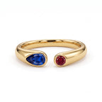 Anillo Ajustable con Piedra de Nacimiento "Iris"