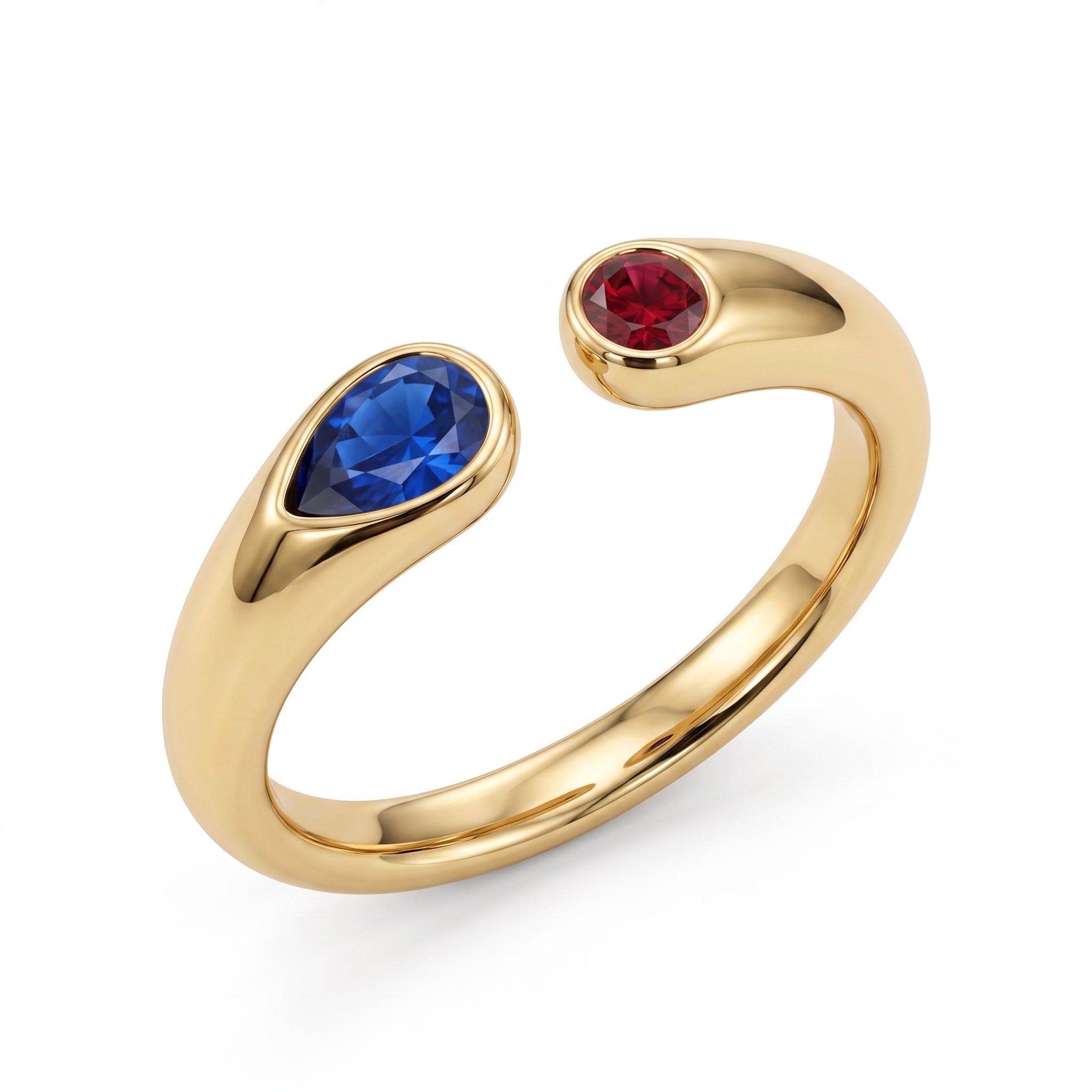 Anillo Ajustable con Piedra de Nacimiento "Iris"
