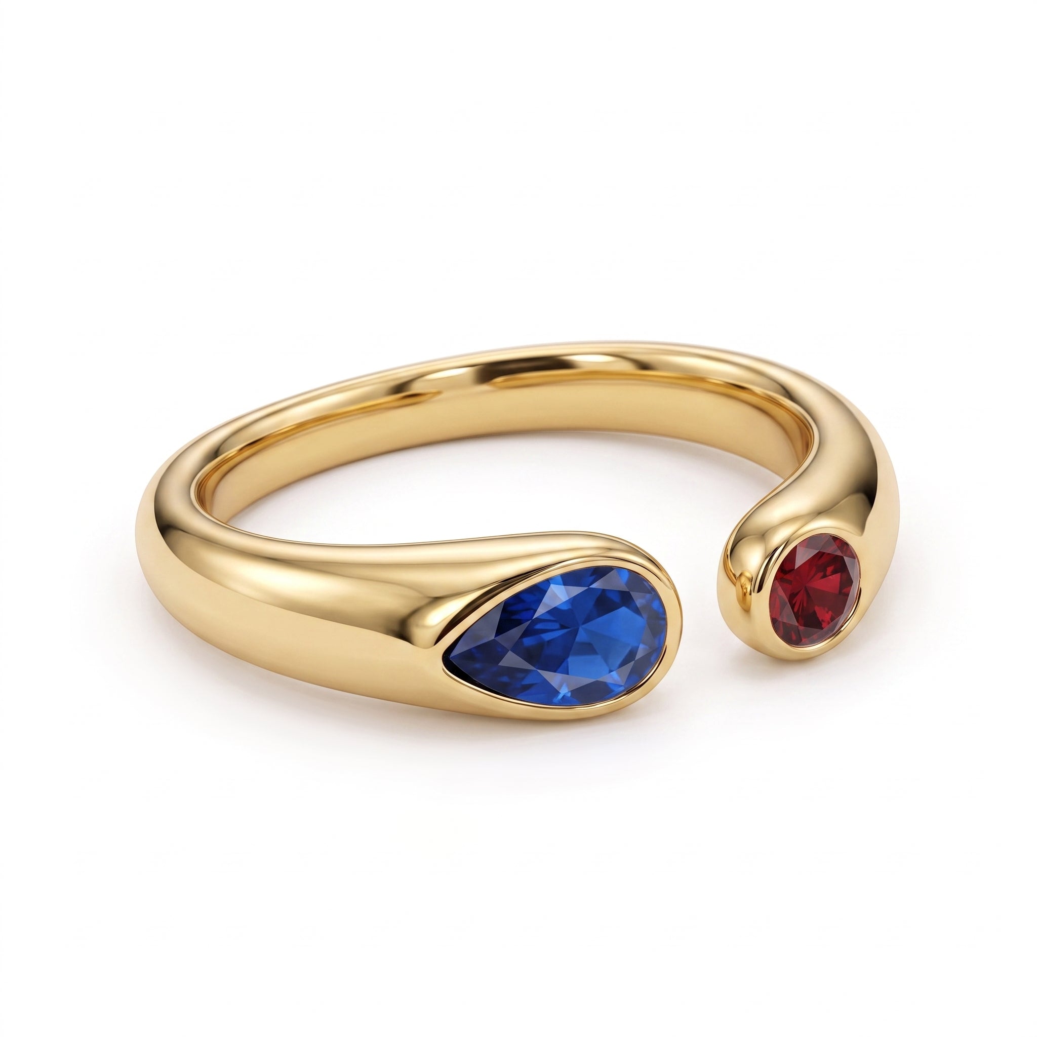 Anillo Ajustable con Piedra de Nacimiento "Iris"