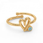 Anillo Ajustable de Piedra Natal "Mira"