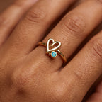 Anillo Ajustable de Piedra Natal "Mira"