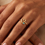 Anillo Ajustable de Piedra Natal "Mira"