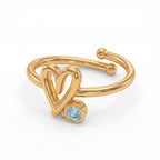 Anillo Ajustable de Piedra Natal "Mira"