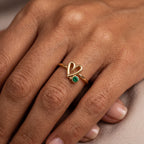 Anillo Ajustable de Piedra Natal "Mira"
