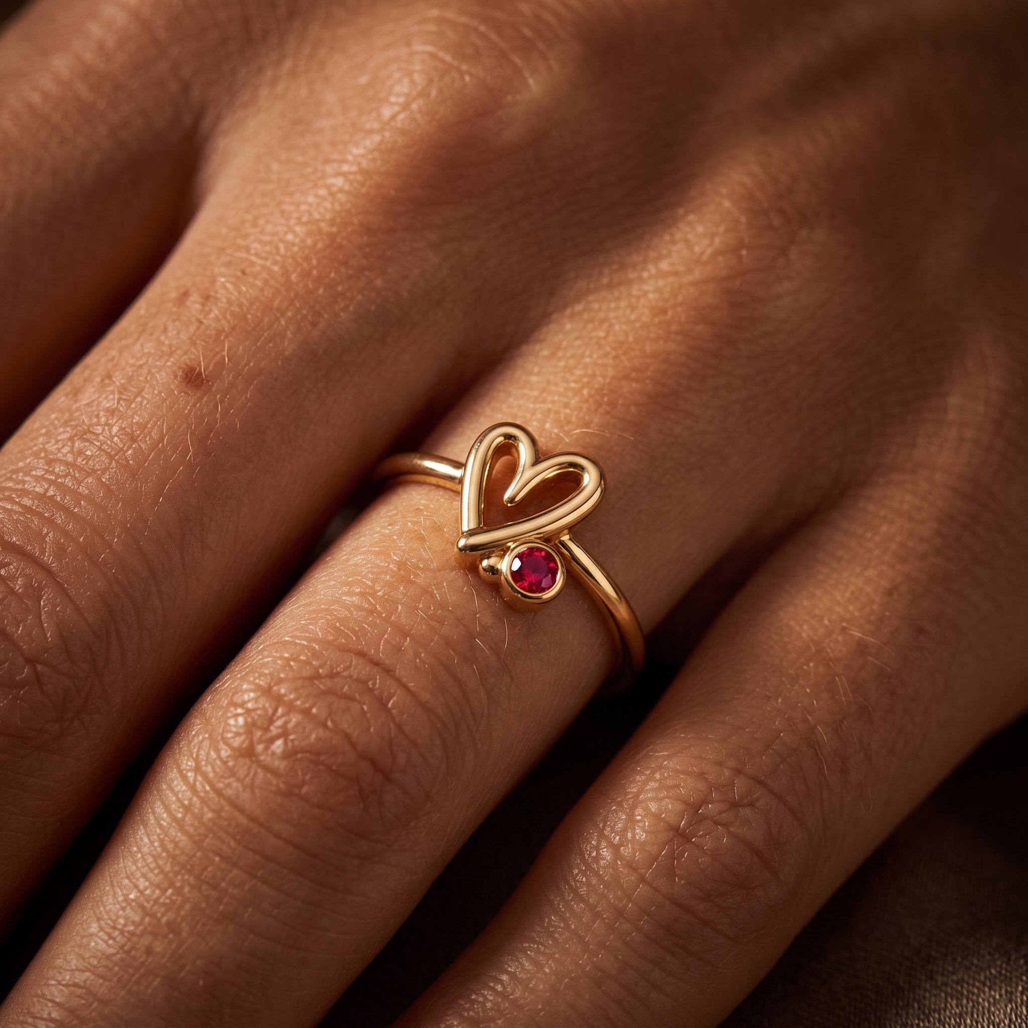 Anillo Ajustable de Piedra Natal "Mira"