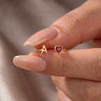 Anillo Ajustable de Piedra Natal Inicial "Cleo"