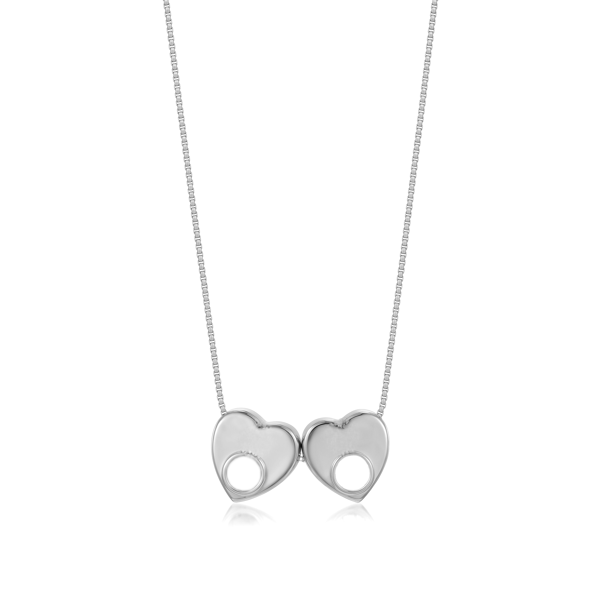 Collar con la inicial de la piedra de nacimiento "Lila"