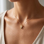 Collar de piedra de nacimiento inicial "Faye"