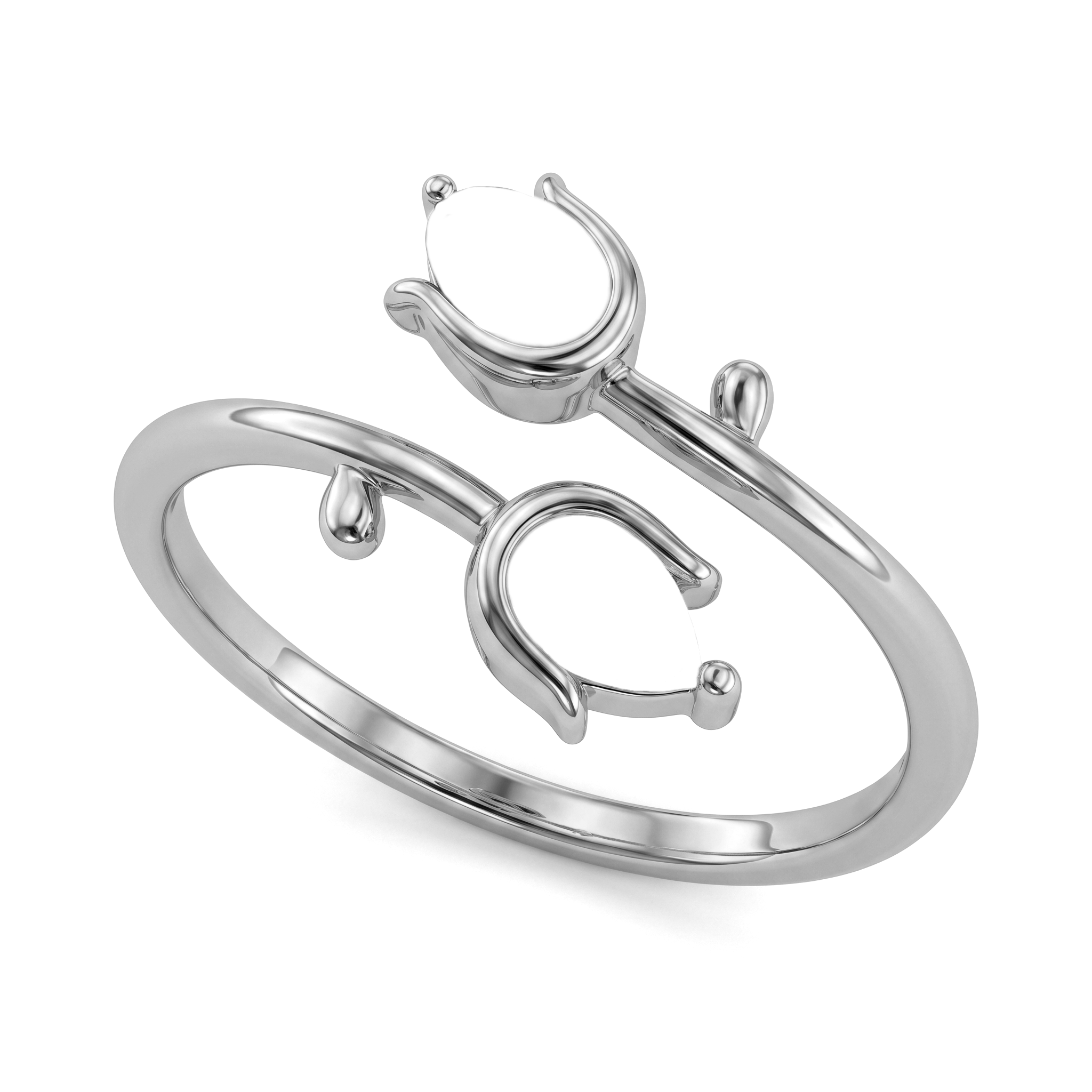 Anillo Ajustable de Piedra Natal "Tulipán"