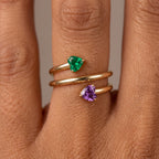 Anillo Ajustable de Piedra Natal "Seren"