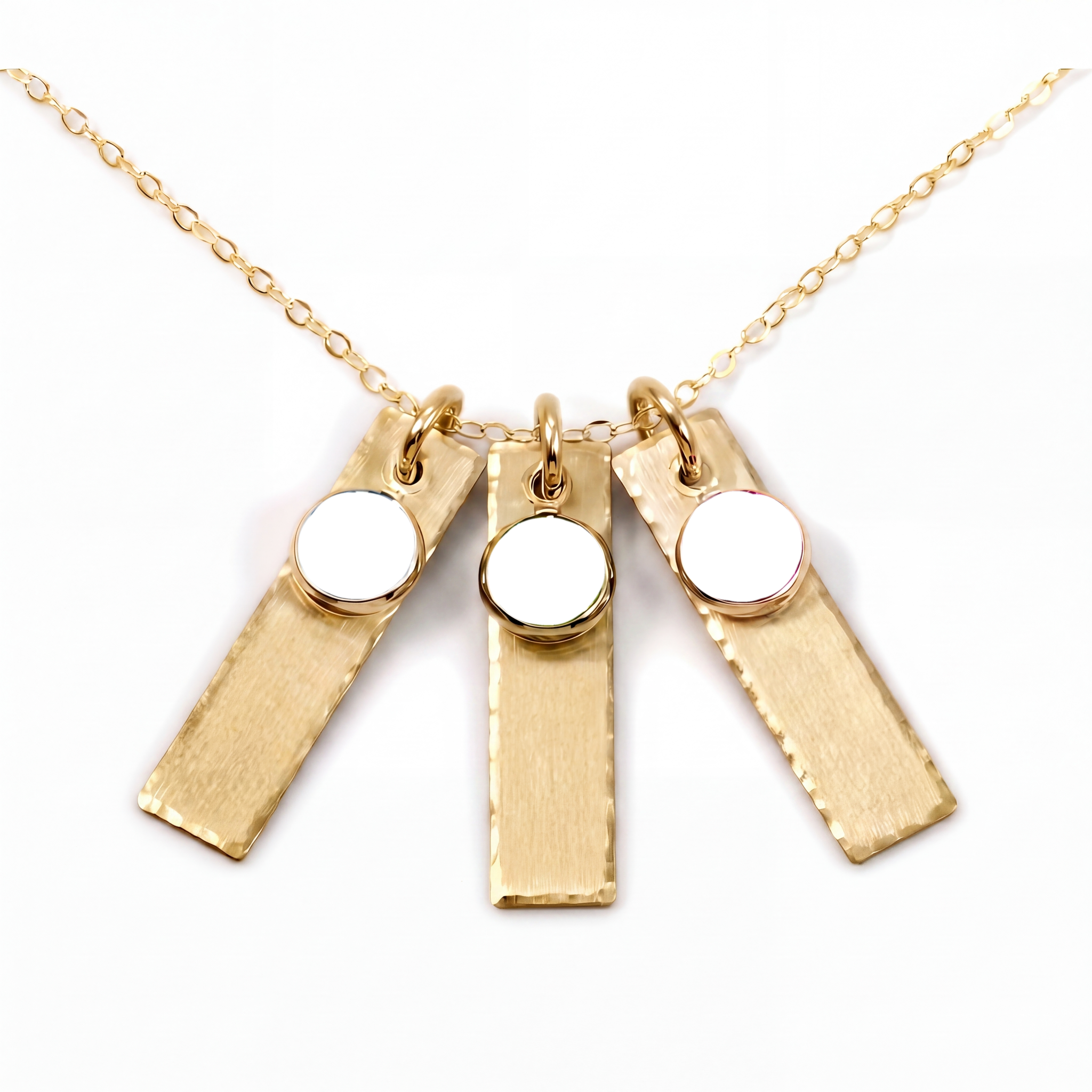 Collar de piedra de nacimiento "Celeste"
