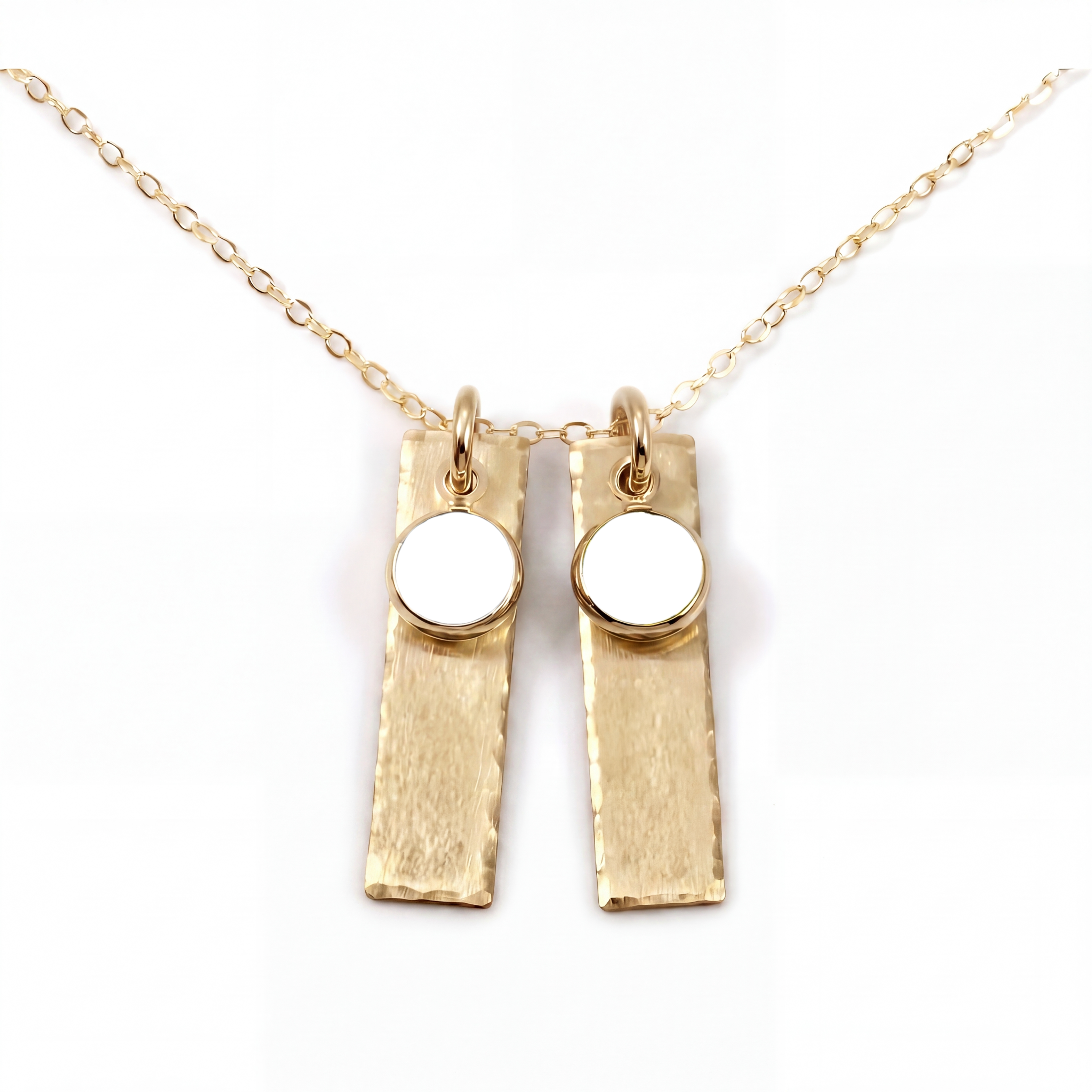Collar de piedra de nacimiento "Celeste"