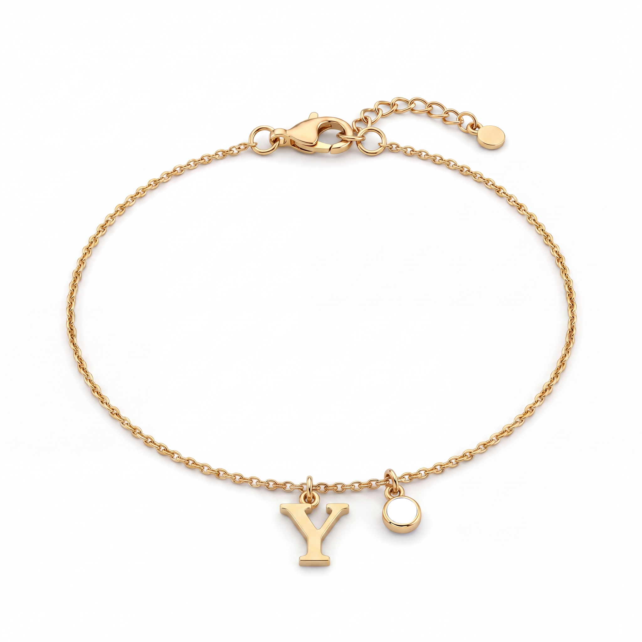 Initial Birthstone Bracelet "Eden"