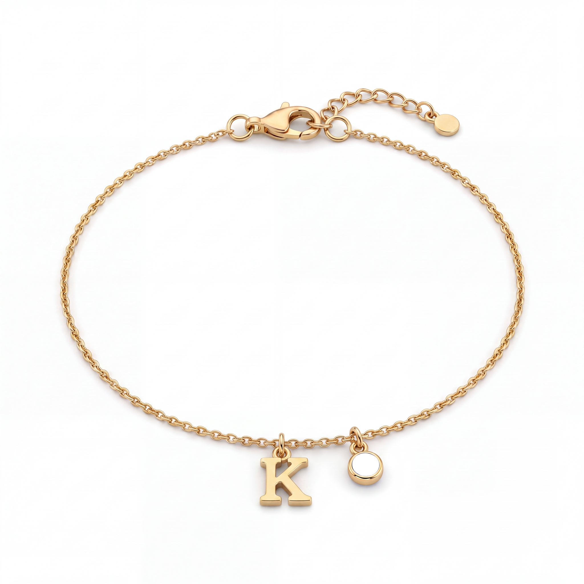 Initial Birthstone Bracelet "Eden"