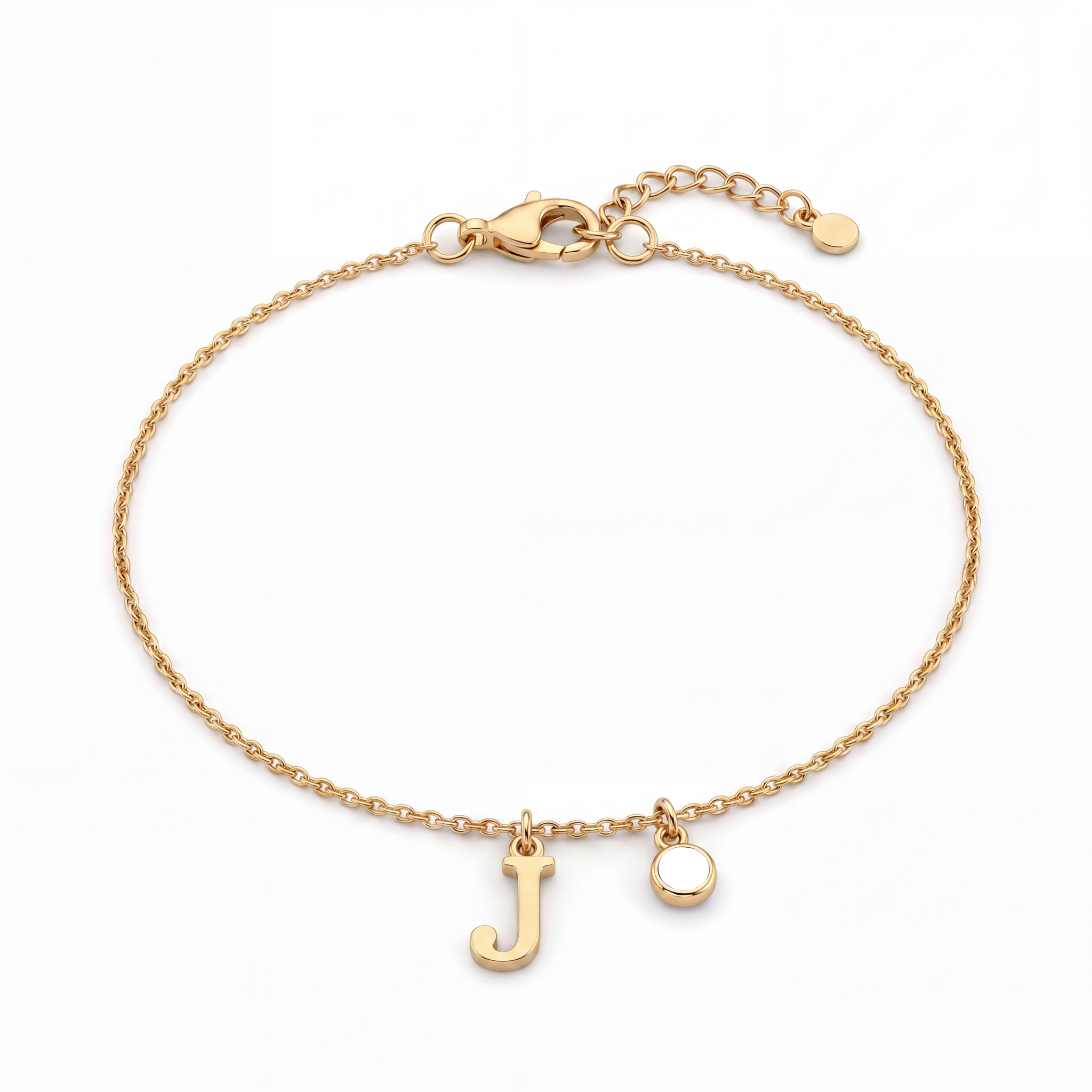 Initial Birthstone Bracelet "Eden"
