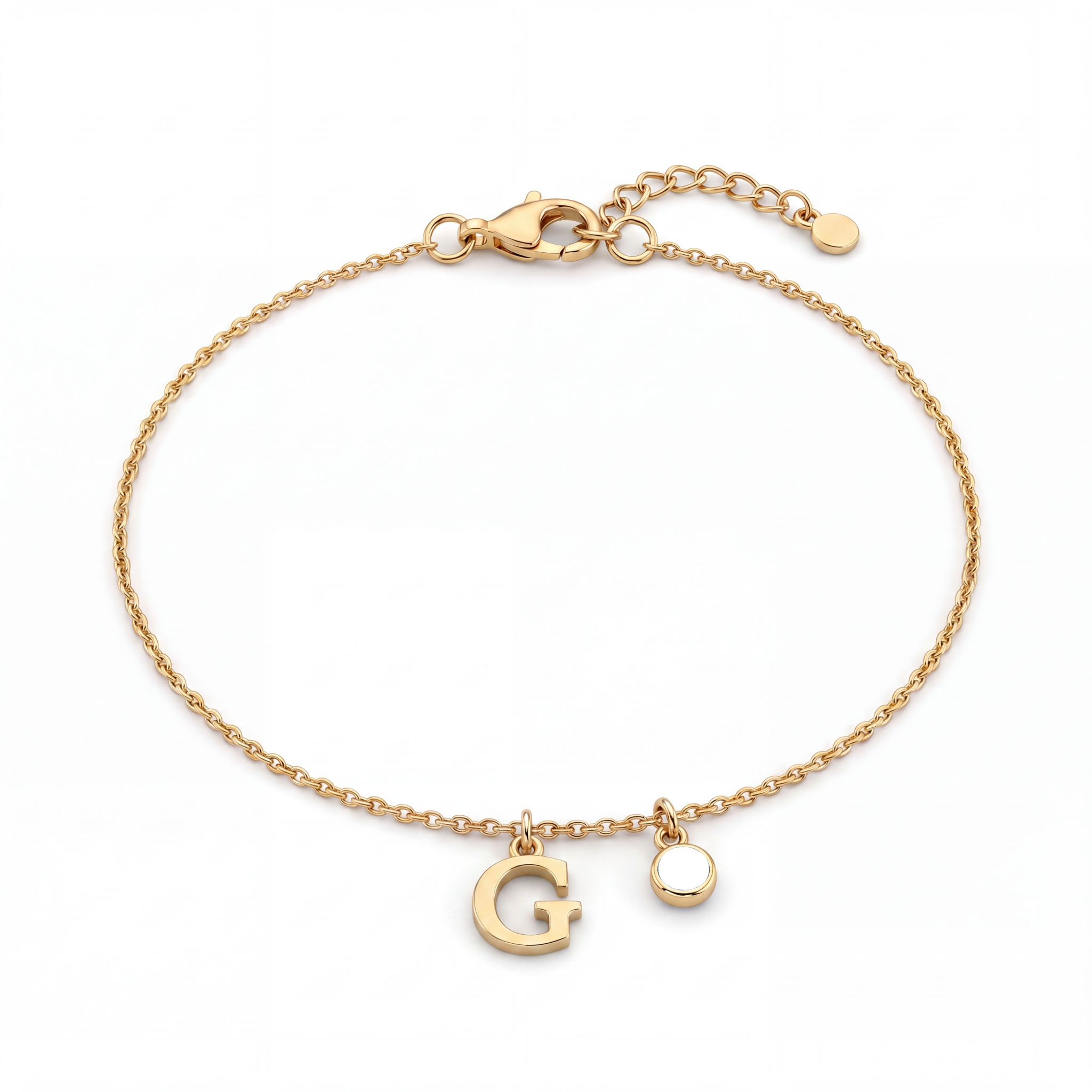Initial Birthstone Bracelet "Eden"