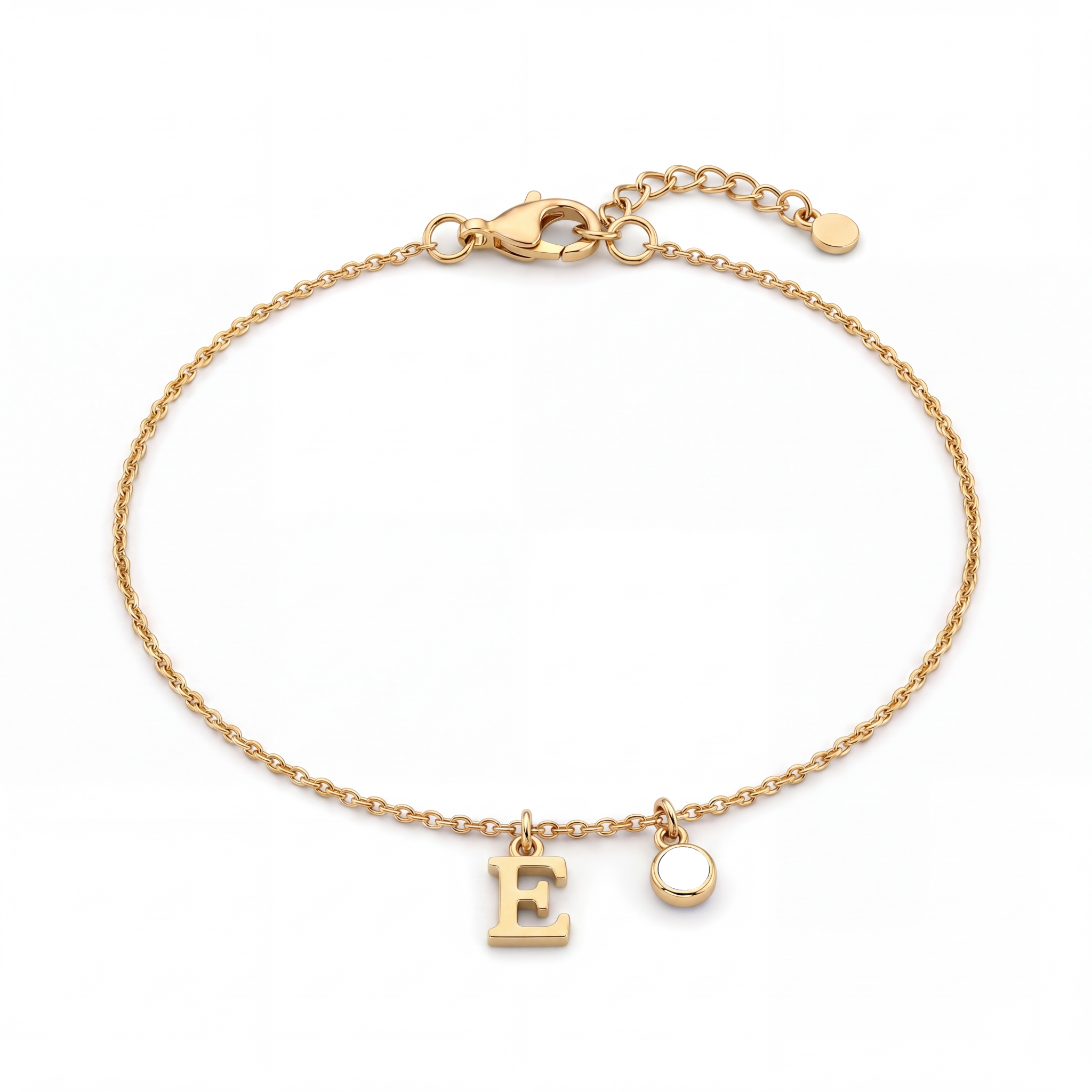 Initial Birthstone Bracelet "Eden"