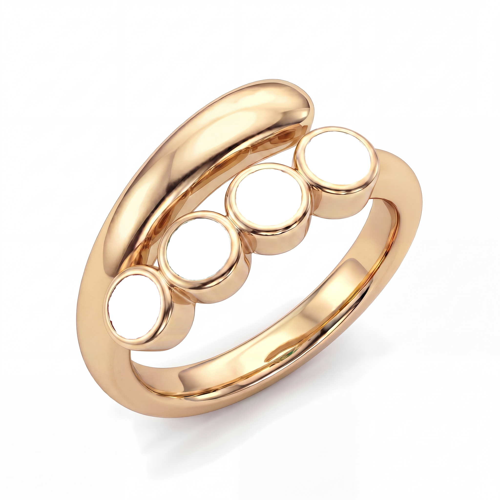 Anillo ajustable de piedra natal "Lyra"