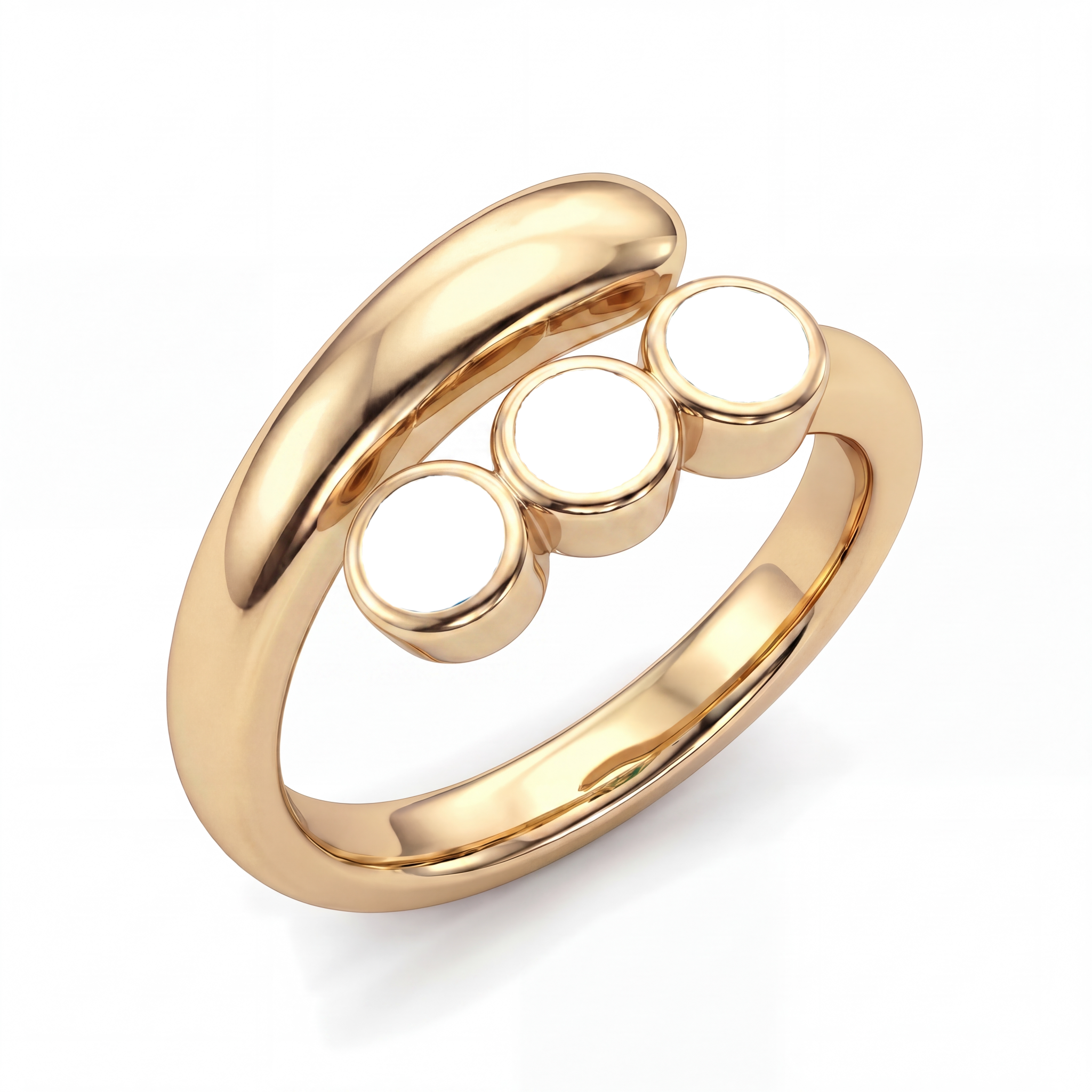 Anillo ajustable de piedra natal "Lyra"
